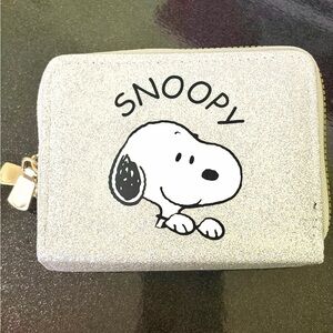Silver Glitter Snoopy Wallet